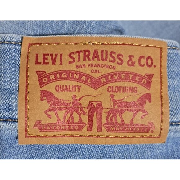 Levis Womens 311 Shaping Skinny Jeans Size 28 Light Wash Denim Stretch Mid-Rise - Picture 8 of 12